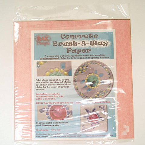 Concrete Brush-A-Way Paper for 3 Dimensional Mosaic Projects