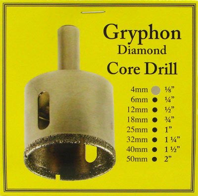 4mm (1/8 inch) Gryphon Core Drill Bit