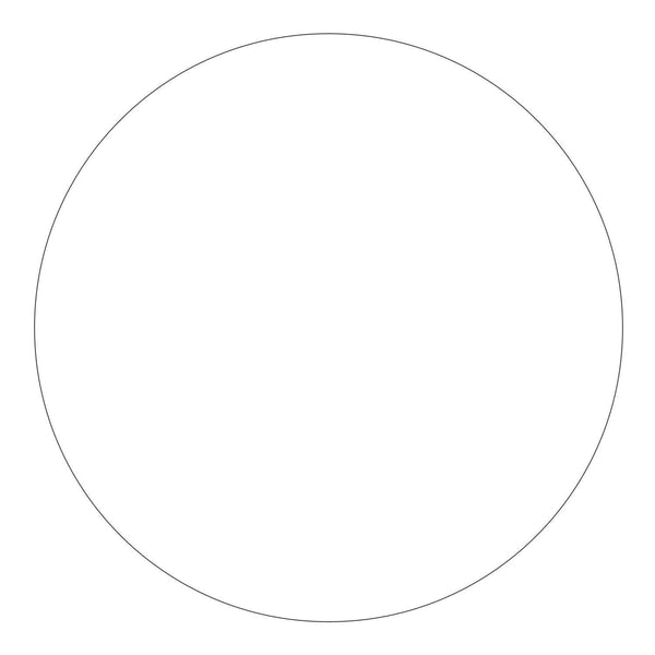 Wissmach White Fusible Glass Opal 11" Circle - 90 COE