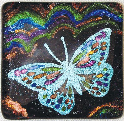 Cbs Dichroic Extract Red/Silver - 1/8 Sheet