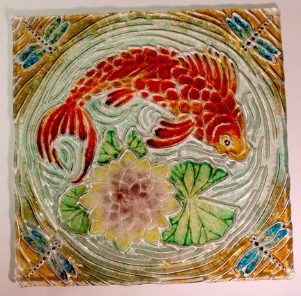 Koi Pond Texture Tile Mold for Glass Slumping 12 X 12 - DT22