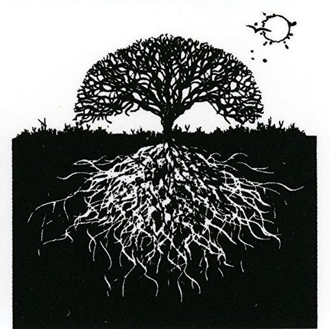 Umbrella Tree Enamel Fusible Decal for Glass