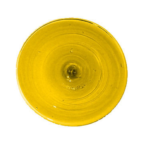 Light/medium Amber Mouth Blown Glass Rondel 4 Inch 62667