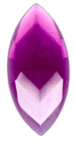 Stained Glass Jewels - 30mm X 15mm Amethyst Navette Faceted Jewel