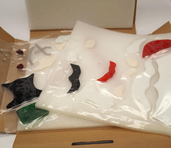 Pre-Cut Stained Glass Mrs Claus Kit