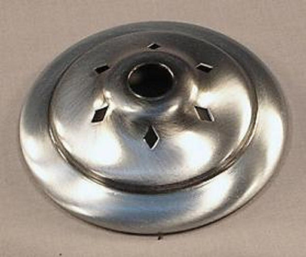 2 1/2 Inch Vented Pewter Finish Vase Cap