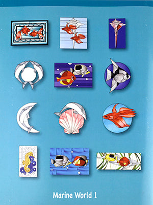 Marine World 1 - Stained Glass Pattern Book