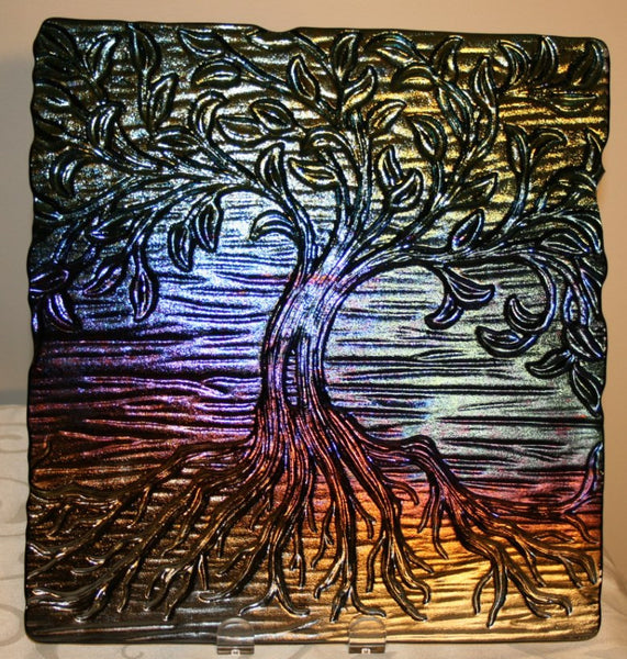 12 X 12 Inch Tree of Life Texture Tile Mold for Glass Slumping - DT18
