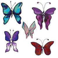 Lead Free 5 Butterfly Bodies Castings - Stained Glass Supplies