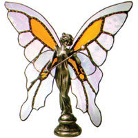 Lead Free Butterfly Queen Hand Cast Sculpture Add Your Own Wings - Stained Glass Supplies