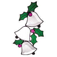 Stained Glass Supplies Clear Glass Christmas Baby Bells Bevel Cluster