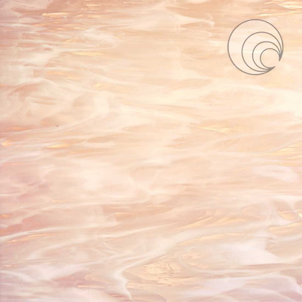 89181 Pink Champagne Wispy Stained Glass 12 x 12