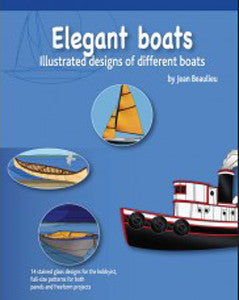 Stained Glass Pattern Book - Elegant Boats