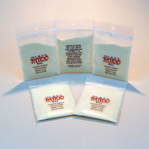 5 Packs Glass Tattoo GUE 8 Gram Packets - Any coe frit