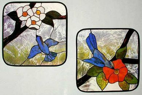 CKE-40 Birds and Flowers Patterns - Full size 12 x 12 Inch