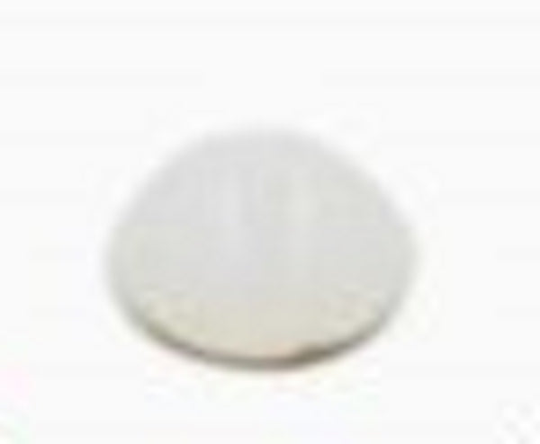 White Round Glass Jewels Flat Foil Backed, 9mm, pack of 12