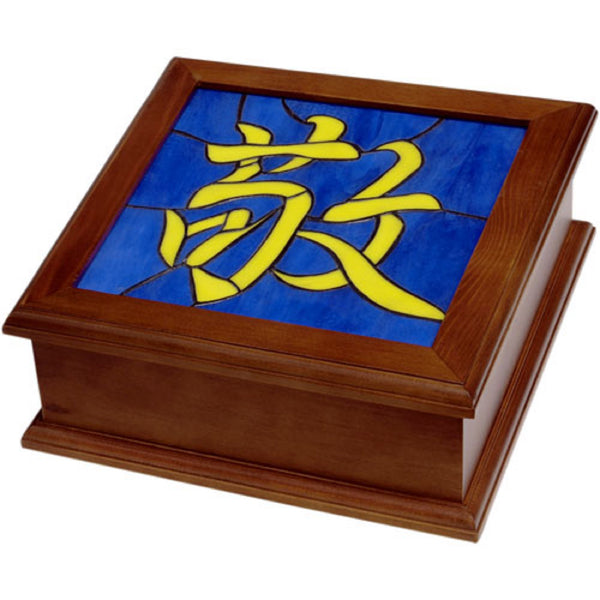 Stained Glass Supplies - Medium Wood Jewelry Box 7-1/2"square
