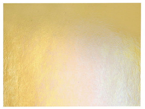 BU01137.51 - Medium Amber Iridescent Transparent Thin Glass - 90 COE 5x8