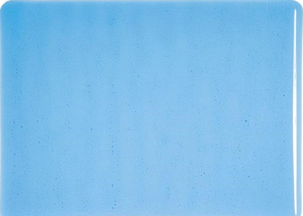 BU146.30F - Bullseye Steel Blue Solid Opal 5x8 Double Rolled - 90 COE