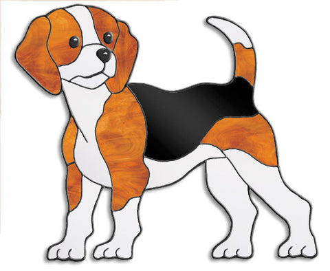 Free Stained Glass Patterns -  Beagle by Bob Schneider