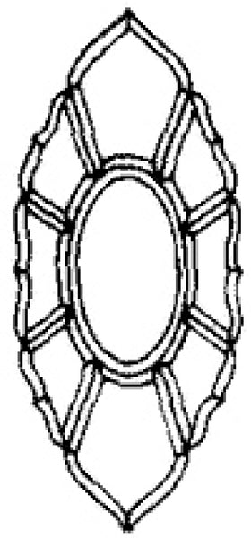 CH 304 - Clear Glass Bevel Cluster 8 3/4 x 20 Inch