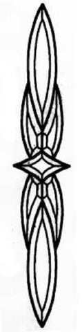 CH443 - Clear Glass Bevel Cluster 4.5 x 25.5 in. 7piece Bevel Cluster