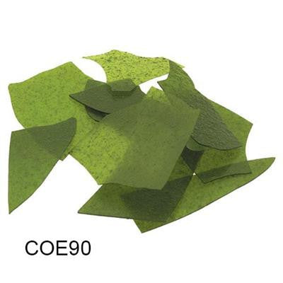 Bullseye Glass Confetti - Aventurine Green - Fusible 90 COE