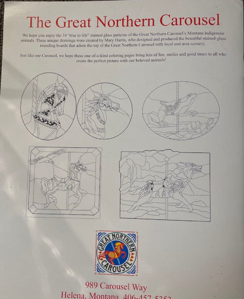 34 Carousel Animals Designs for Stained Glass