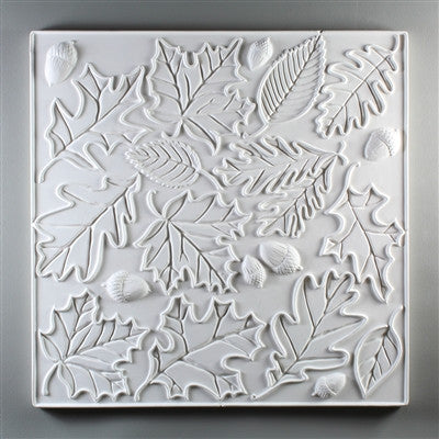 Leaves Texture Tile Mold for Glass Slumping 12 X 12  DT24