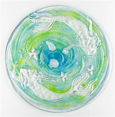 DT36 ROUND MERMAID TEXTURE - For Glass Fusing and Slumping