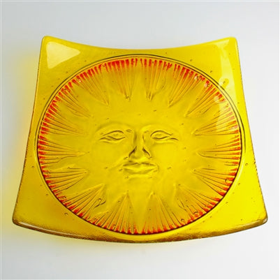 Sun Face Texture Tile Mold for Glass Slumping 10 X 10 DT39