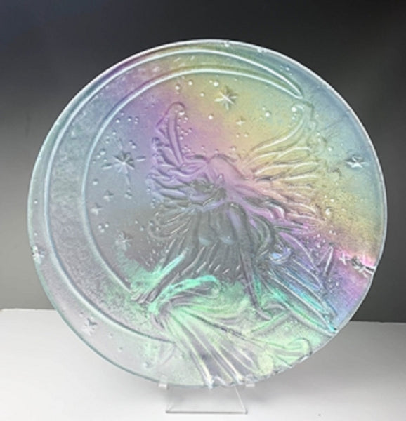 Fairy on the Moon Texture Tile Mold for Glass Slumping 11.25 Inch DT44