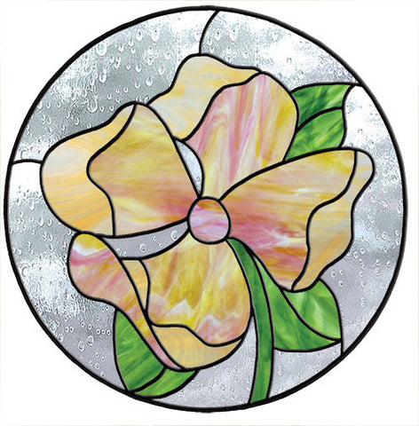 Free Stained Glass Patterns -  Dogwood Circle by Mari Stein