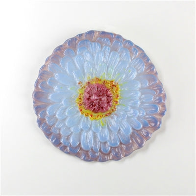 Zinnia Flower Texture Fuser Mold for Glass Frit LF153
