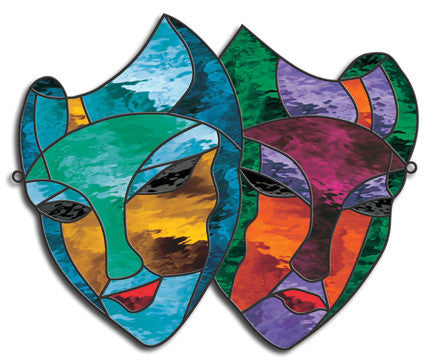 Free Stained Glass Patterns - Masks by Angel Craig