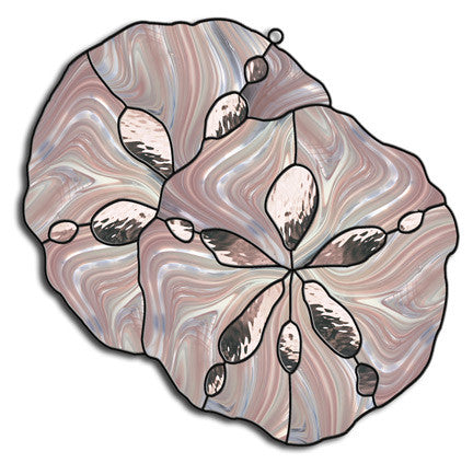 Free Stained Glass Patterns - Sand Dollars by Elizabeth Netts