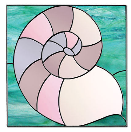 Free Stained Glass Patterns - Sea Shell Treasure by Mari Stein