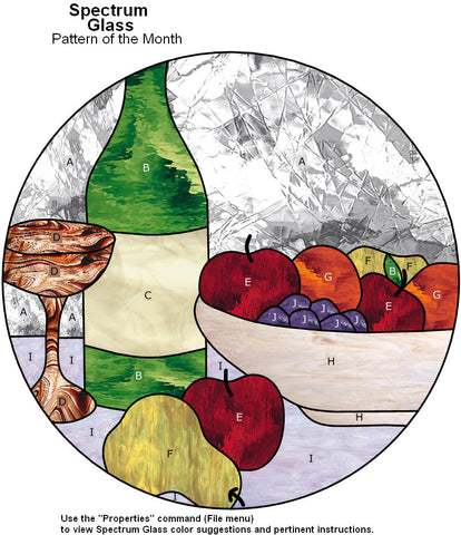 Free Stained Glass Patterns - Still Life by Ellis Roddick