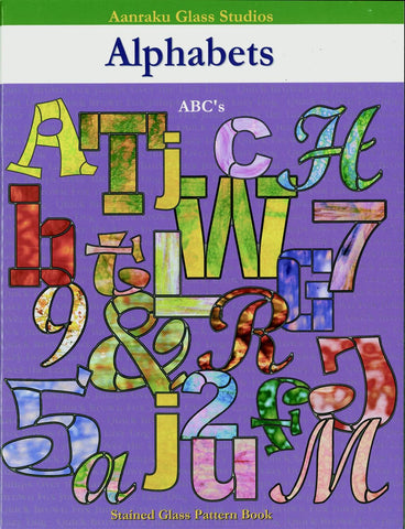 Aanraku Alphabets Stained Glass Pattern Book