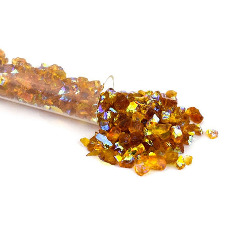 CBS 1 oz. Tube Dichroic Amber Frit Flakes 96 COE