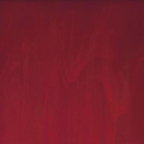 BU0224.30 - Bullseye Deep Red Striker Opal 5x8  Double Rolled - 90 COE