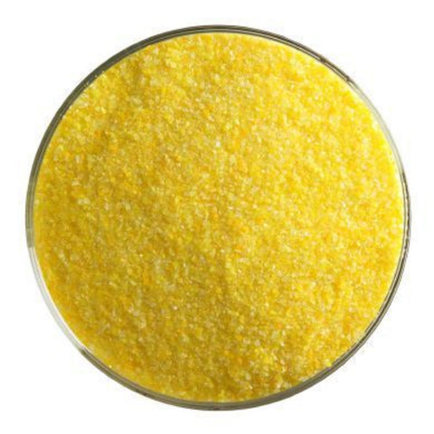 BU032091F-Frit Fine Marigold Yellow Opal 5 oz. Jar - COE 90