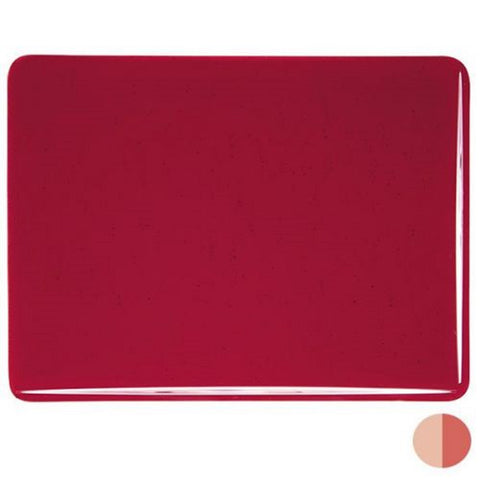 BU1122.30 - Bullseye Red Orange Transparent 8 x 10 3mm Glass - 90 COE