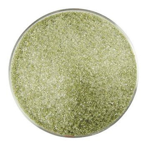 BU122691F-Frit Fine Lily Pad Transparent Green 5 Oz Jar coe 90