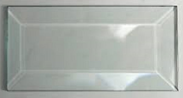 2 x 4 Inch Rectangle Glass Bevels