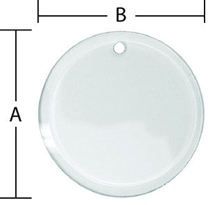 Pack of 6 Clear Glass 3 1/2 Inch Circle Ornament Blank