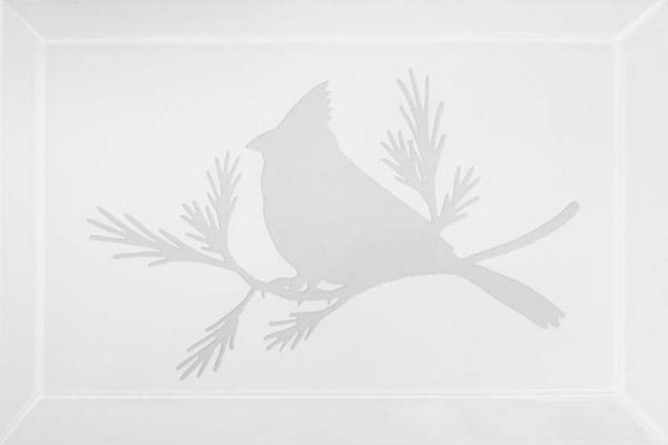 Cardinal Engraved Bevel - 6 x 4 Inches
