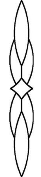 Clear Glass Bevel Cluster CH1927 - 2 3/8 x 18 1/2 Inches