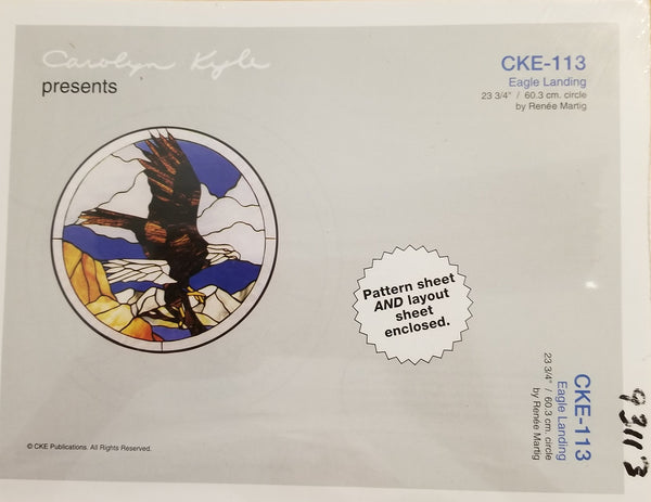 CKE 113 - Eagle Landing - Full size pattern 23 3/4 Inch