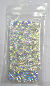 1/4 Lb Dichroic Scrap Thin Clear Texture Glass Assortment Coe90 Fusible 74552